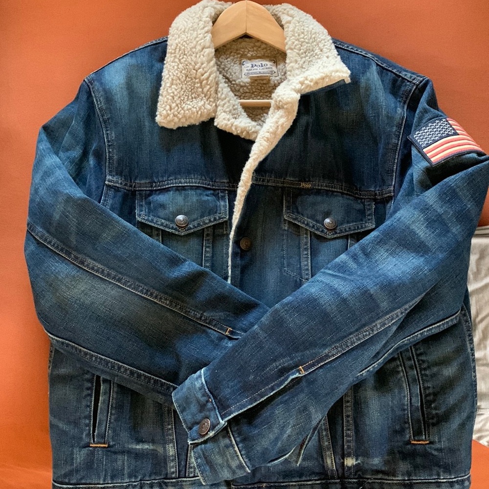 Polo Ralph Lauren Fleece Lined Trucker Jacket Small